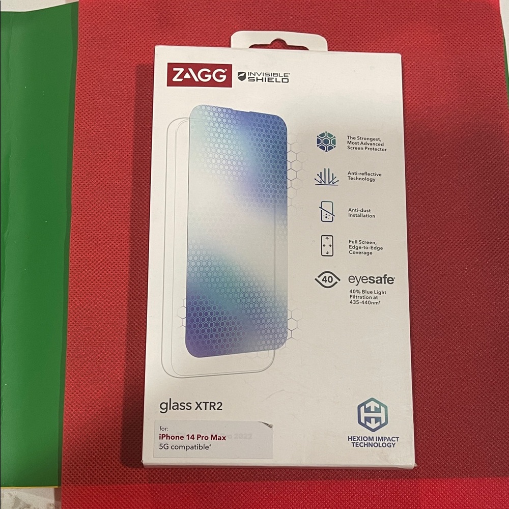 ZAGG InvisibleShield Glass XTR2 Screen Protector for iPhone 14 Pro Max - Blue